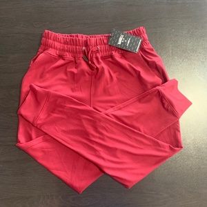 Barbell Apparel Red Joggers Barbella Box Edition NWT